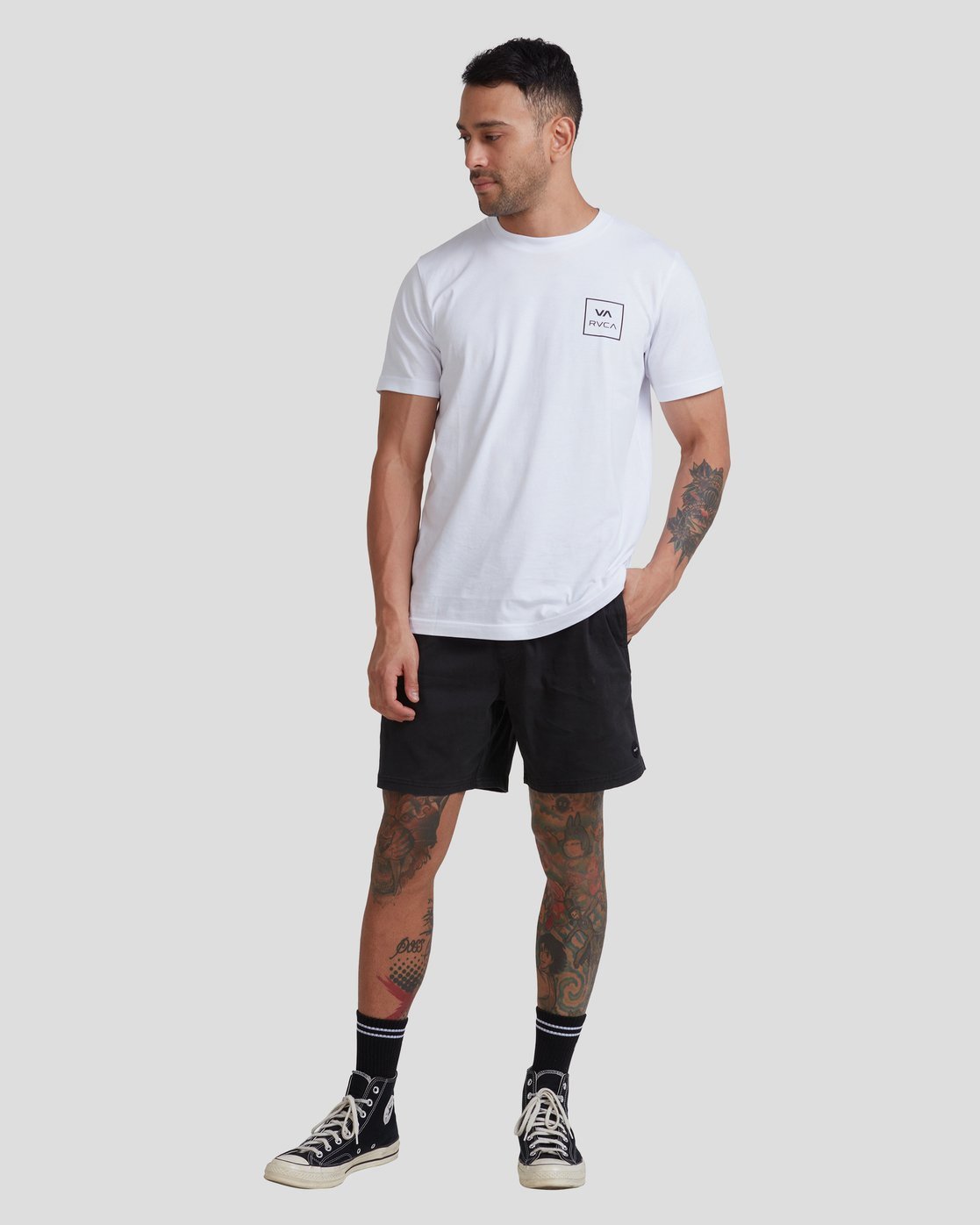 RVCA Escape Elastic Walkshorts 17” BLACK