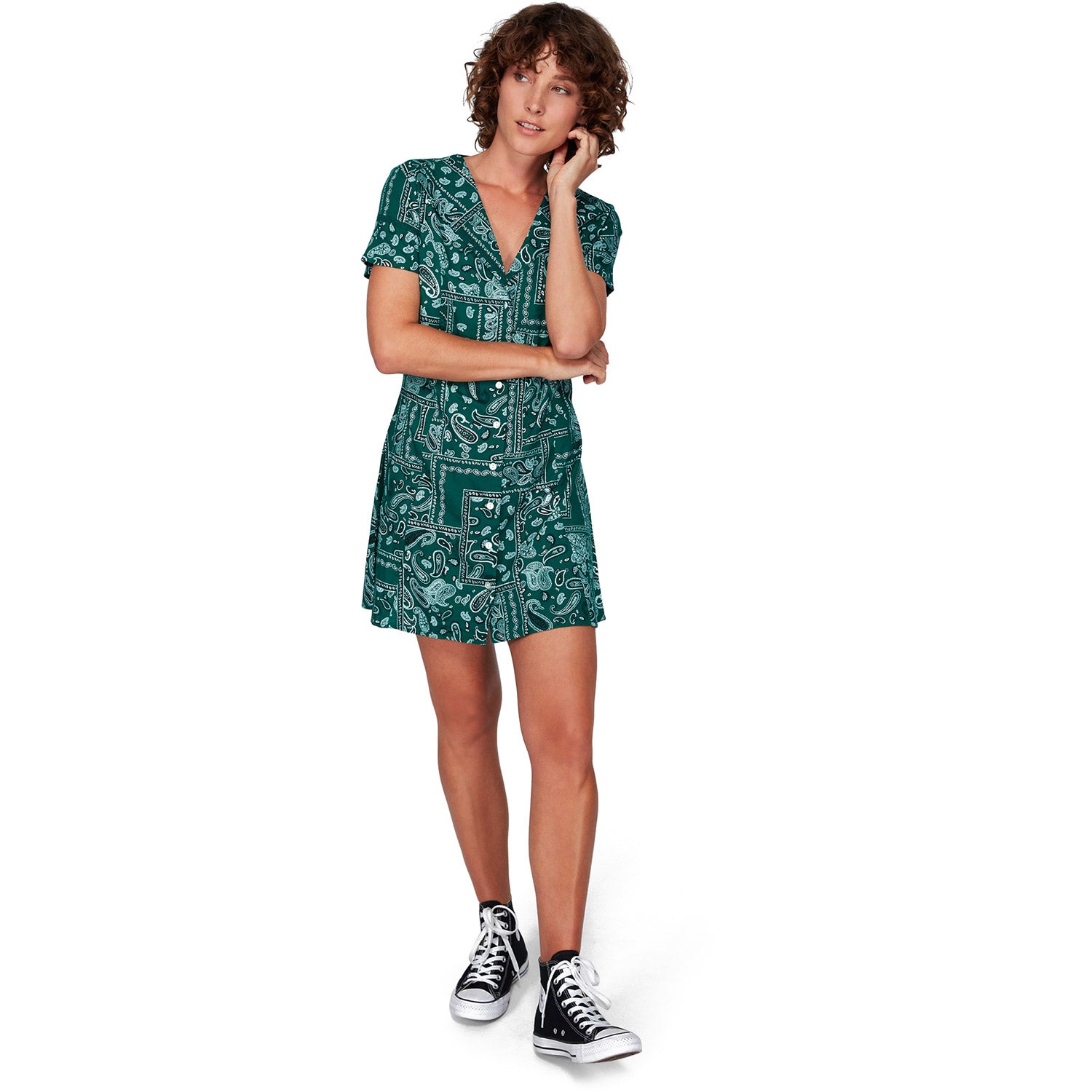 RVCA Farren Dress Evergreen