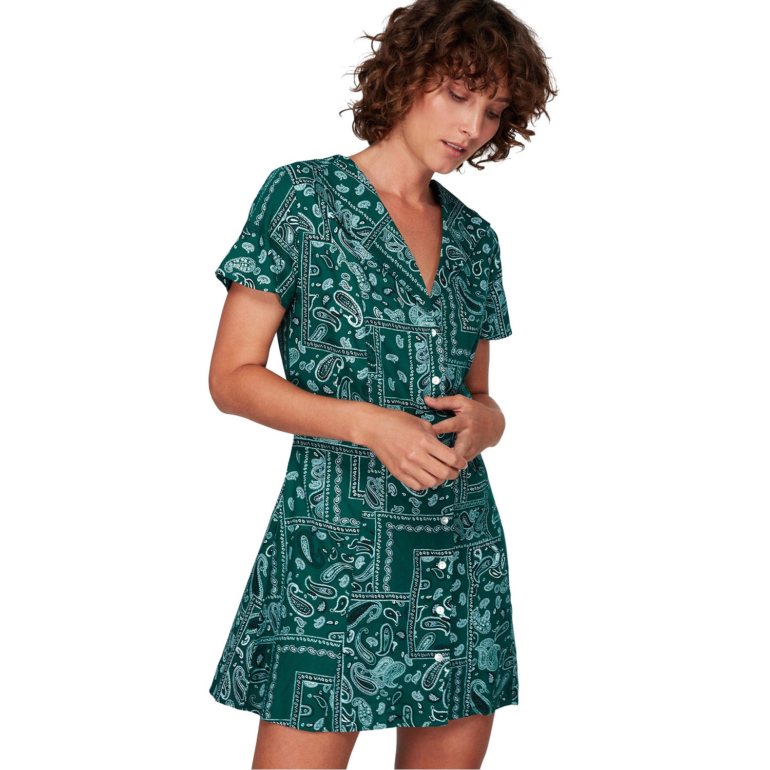 RVCA Farren Dress Evergreen