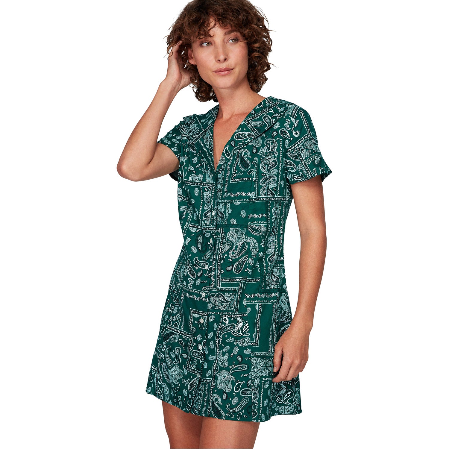 RVCA Farren Dress Evergreen