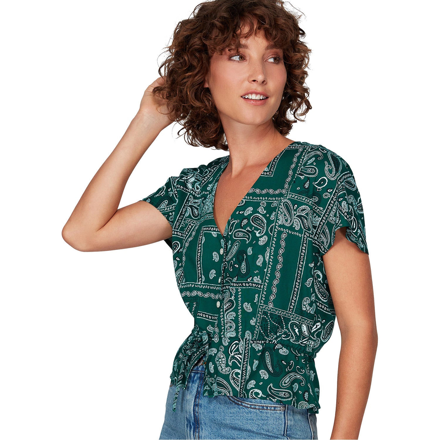 RVCA Farren Top Evergreen