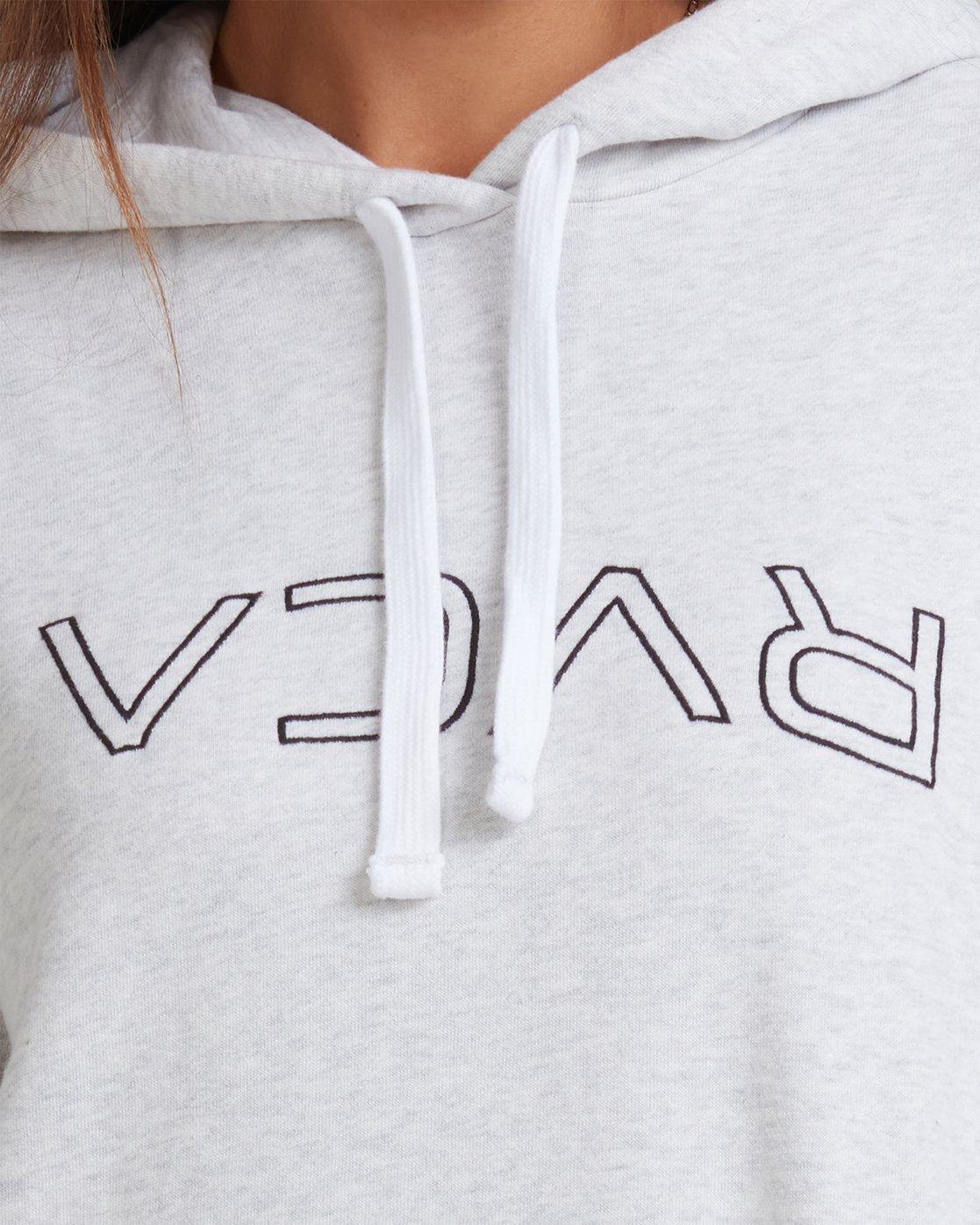 RVCA RVCA FLIPPED HOODIE Snow marle