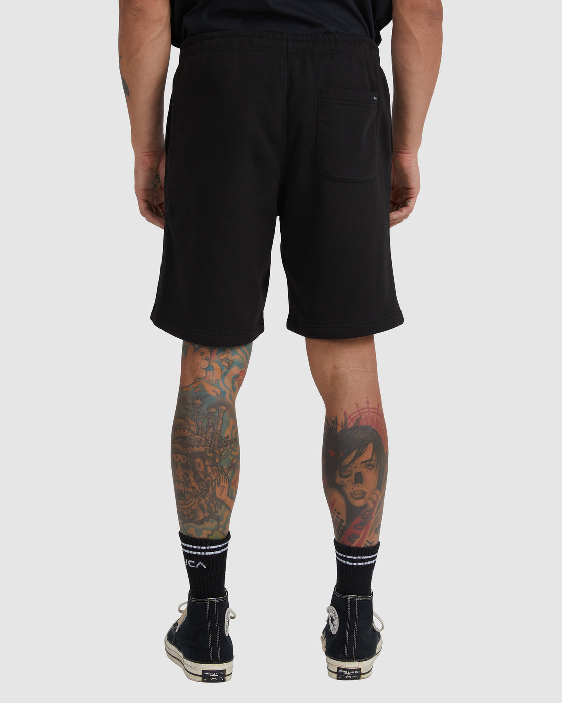 RVCA TRIPLE DECKER SHORT BLACK