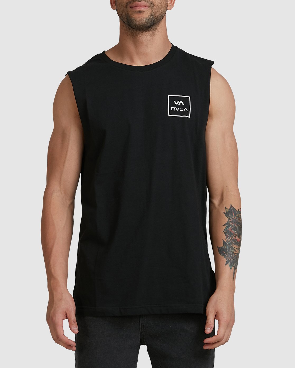 RVCA Va All The Way Muscle Top Black