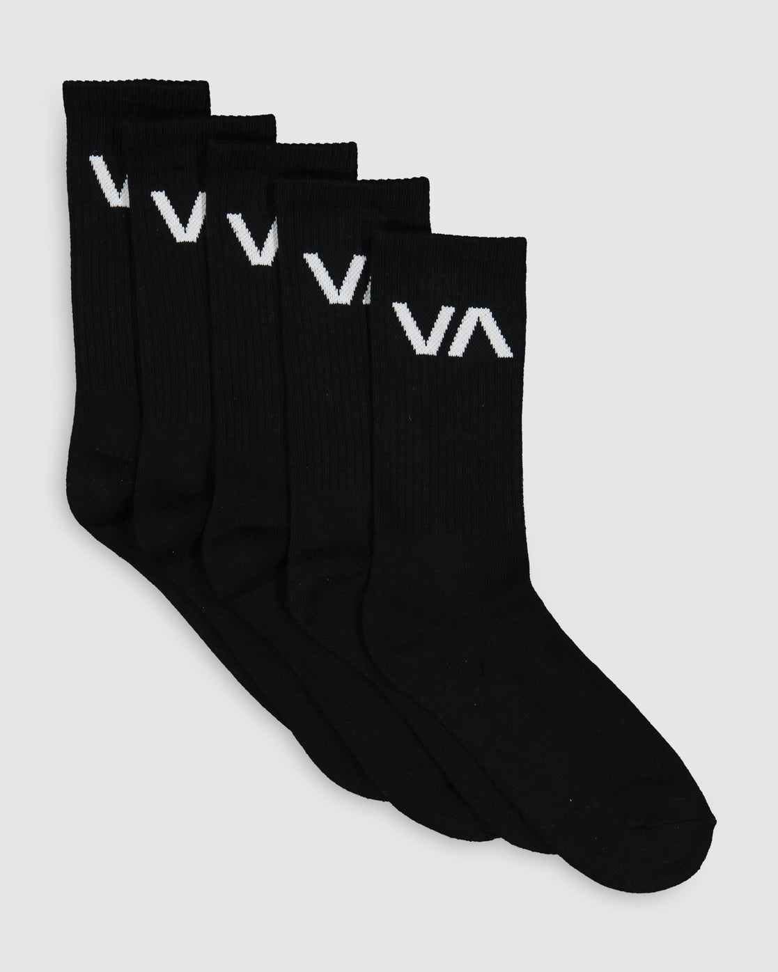 RVCA Va Sport Sock 5 Pack BLACK
