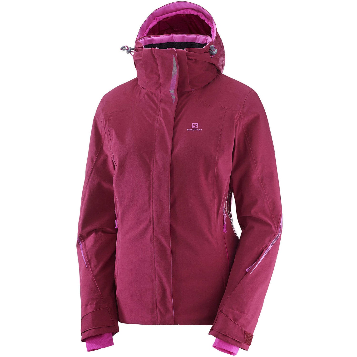 Salomon Brilliant Womens Ski Jacket 2018 Beet Red
