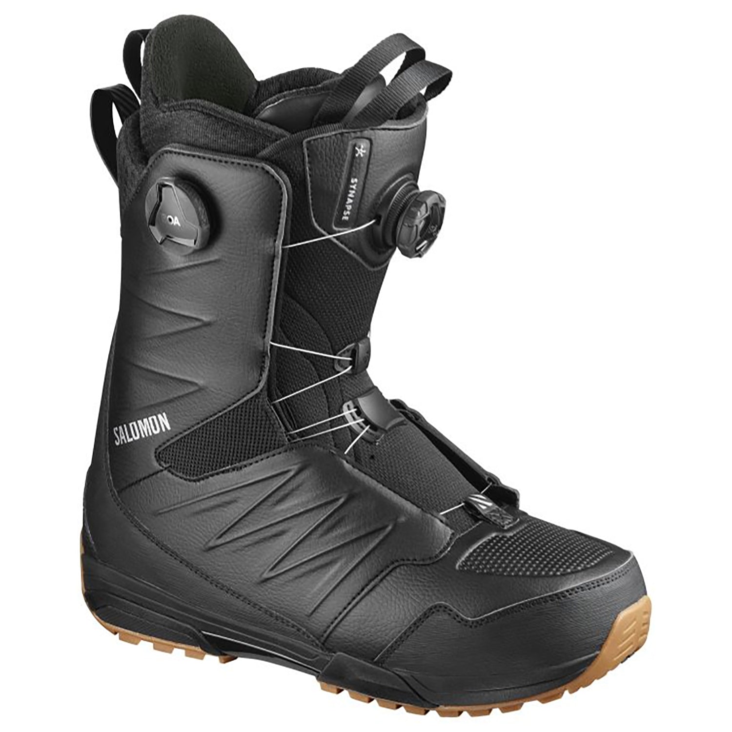 Salomon Synapse Focus BOA Snowboard Boot 2020 Black / Black / Gum 1