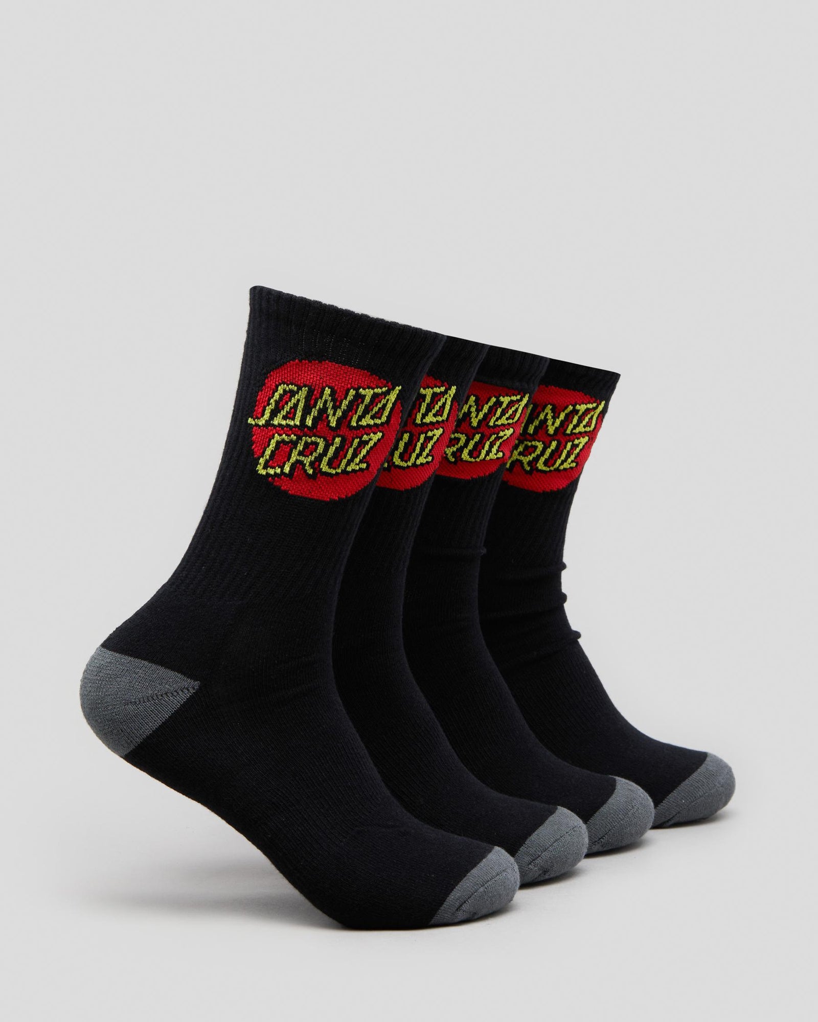 Classic Dot Crew Socks 4 Pairs