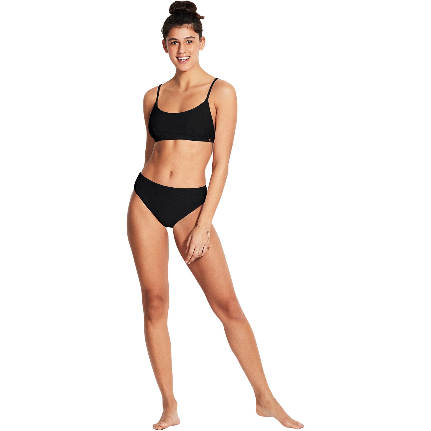Seafolly Essentials Bralette Bikini Top Black