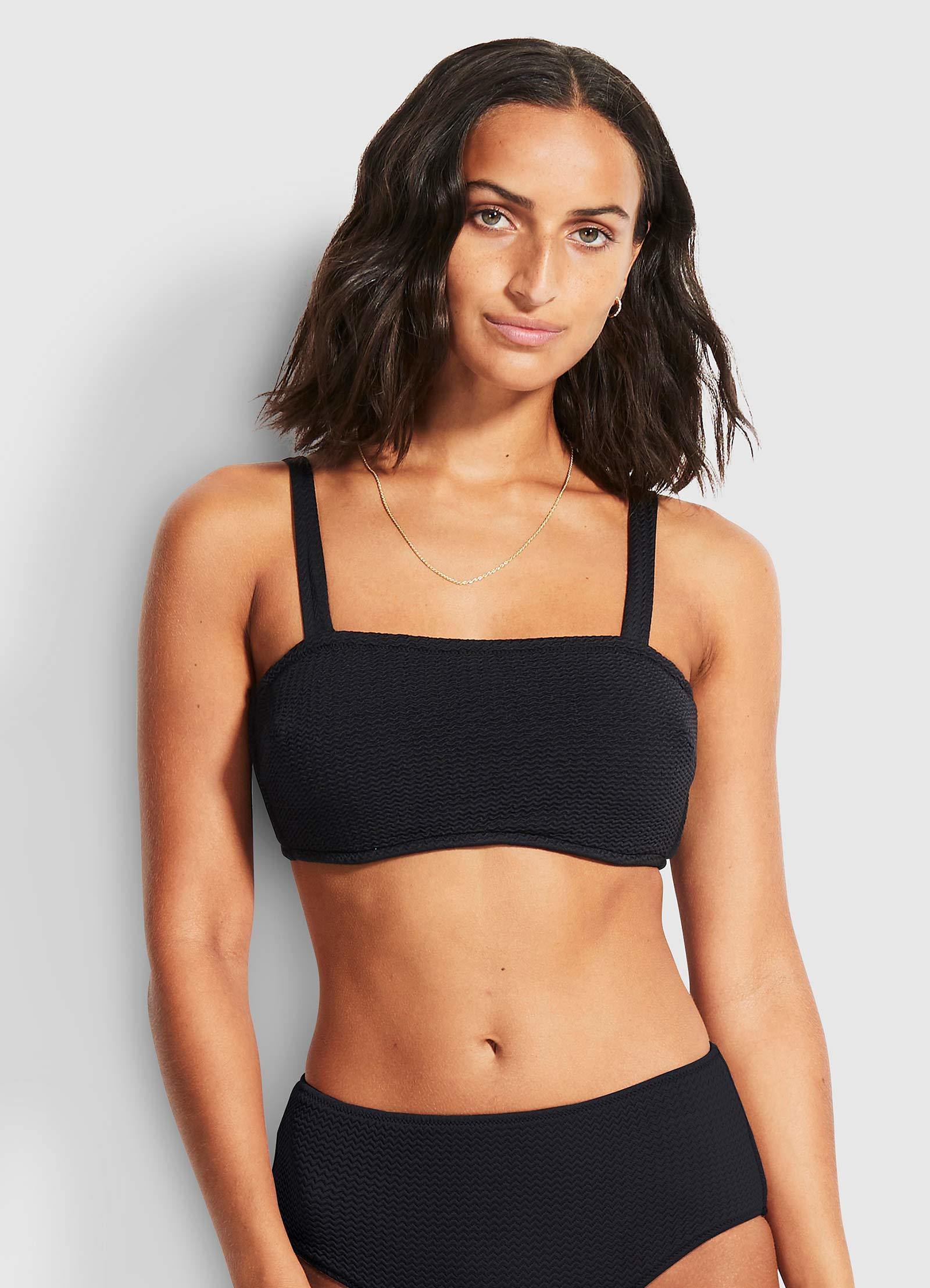 Seafolly Seadive DD Bandeau Bra Black