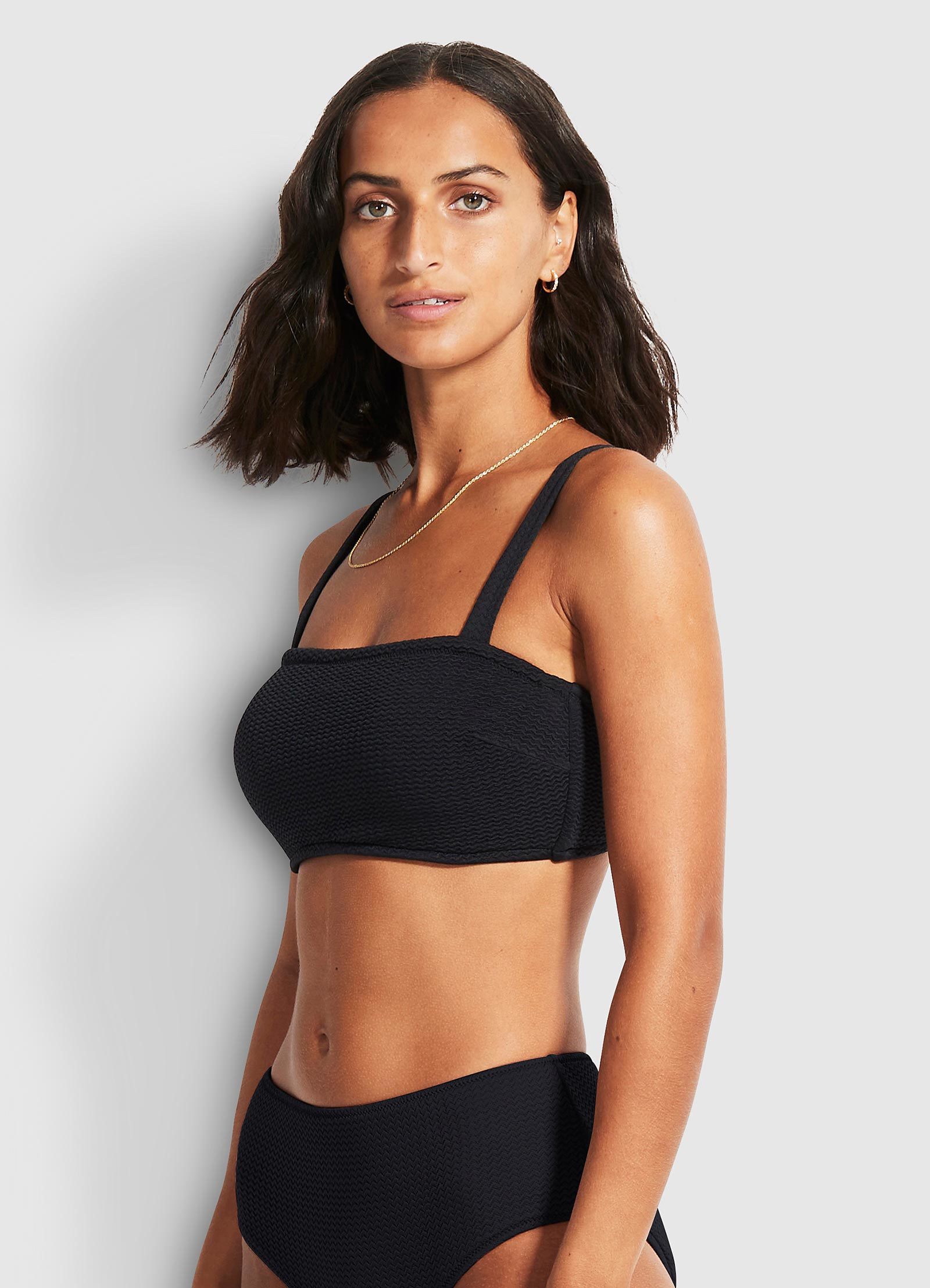 Seafolly Seadive DD Bandeau Bra Black