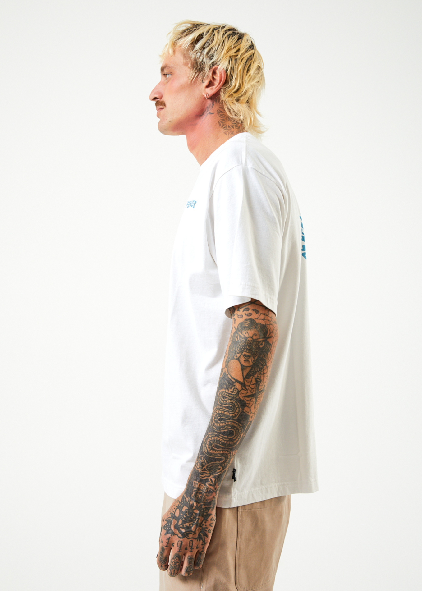 Vortex - Recycled Retro T-Shirt - White