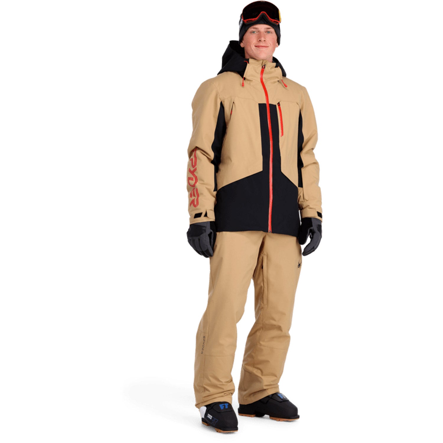 Spyder Anthem Ski Jacket Tannin Black
