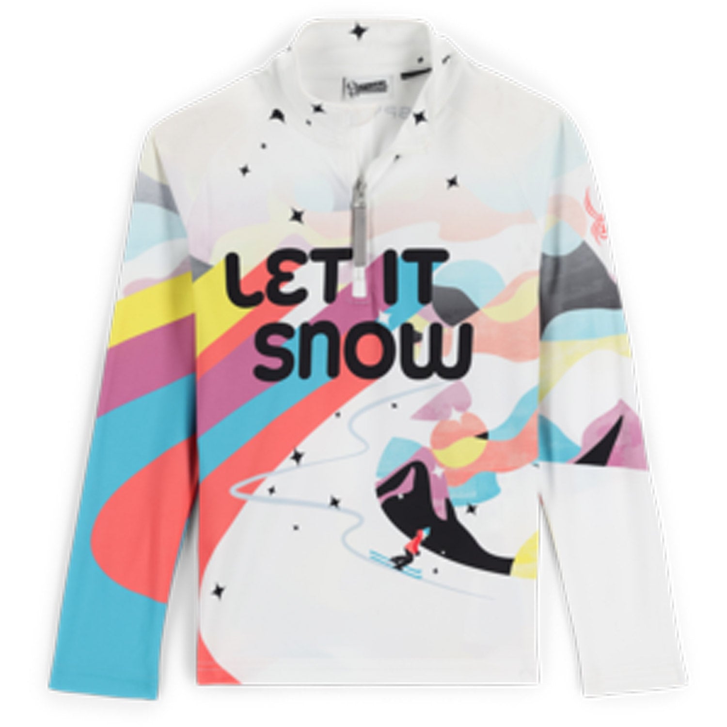 Spyder Surface Half Zip Girls Skivvy White