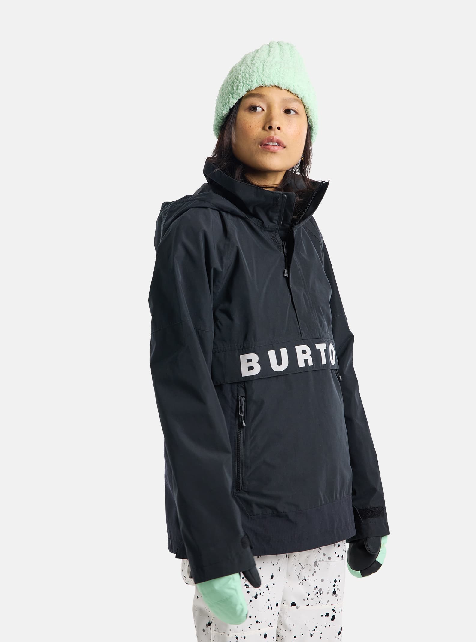 Burton Women's Burton Frostner 2L Anorak Jacket True Black/Stout White