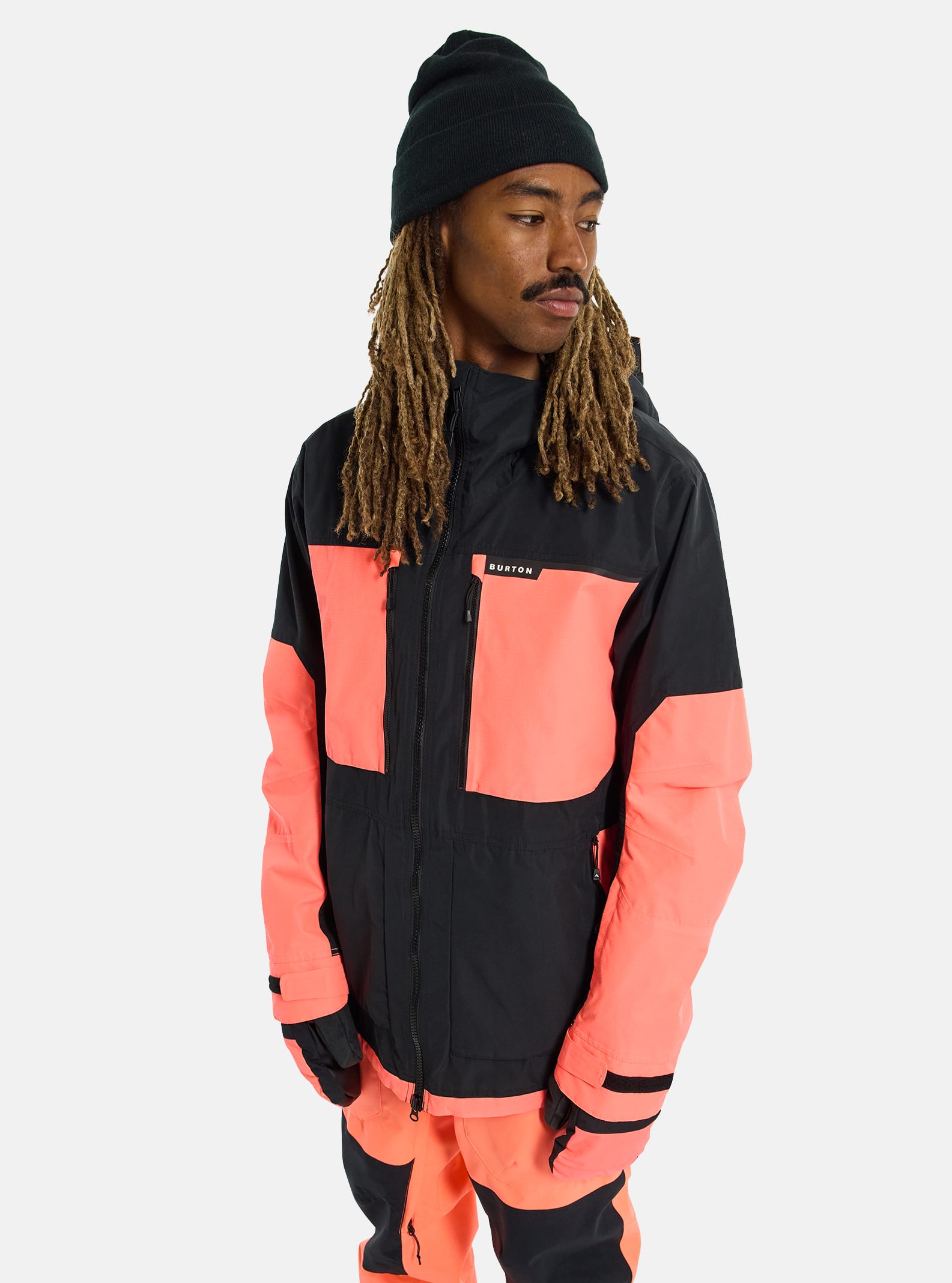 Burton Men's Burton Frostner 2L Jacket True Black/Tetra Orange
