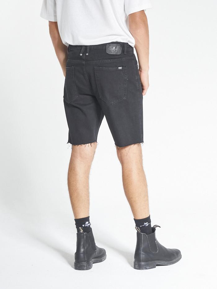 Thrills Chopped Denim Short - Black Rinse Black rinse