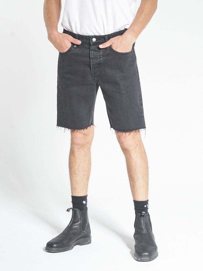 Thrills Chopped Denim Short - Black Rinse Black rinse