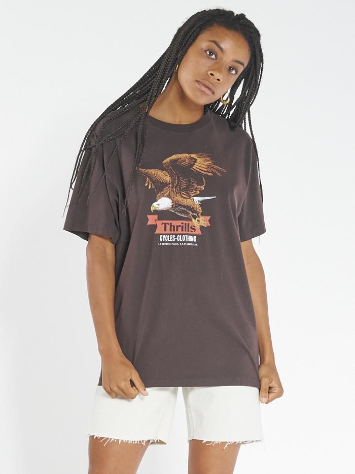 Thrills Eighty Three Merch Fit Tee - Postal Brown Postal brown