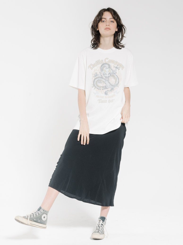 Thrills Revival Merch Fit Tee - Dirty White Dirty white