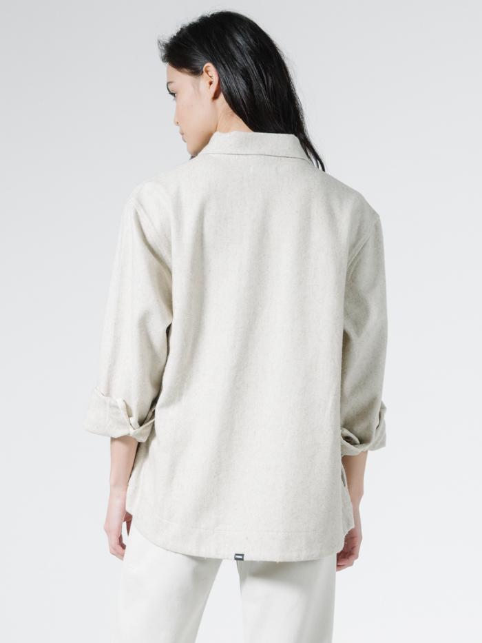 Thrills Tara Overshirt - Unbleached Unbleached