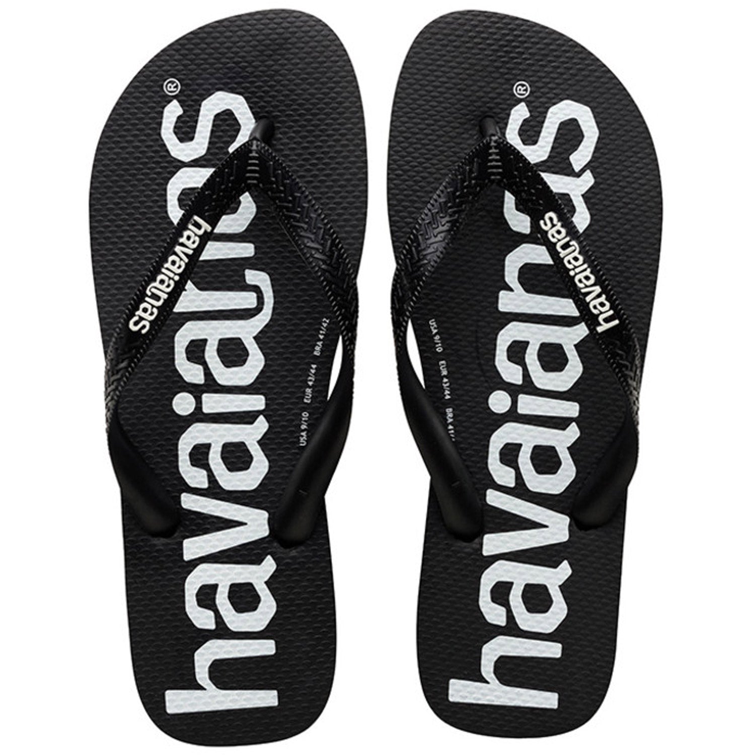 Top Logo Mania Thongs Black