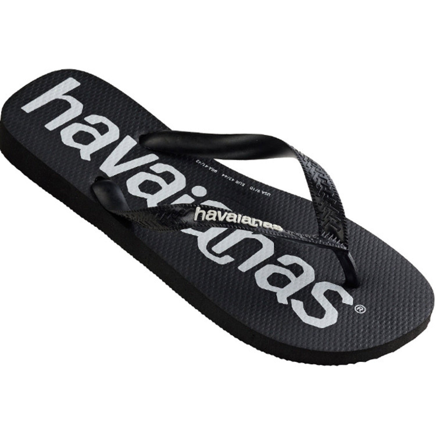 Top Logo Mania Thongs Black