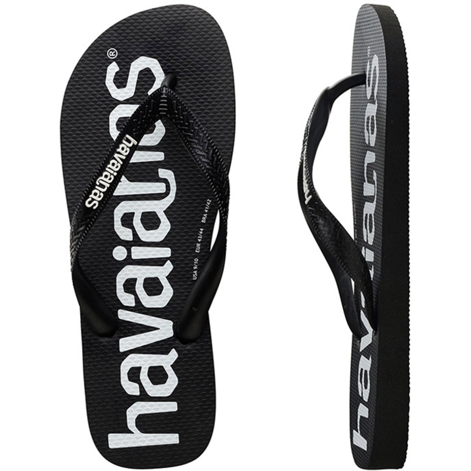 Top Logo Mania Thongs Black