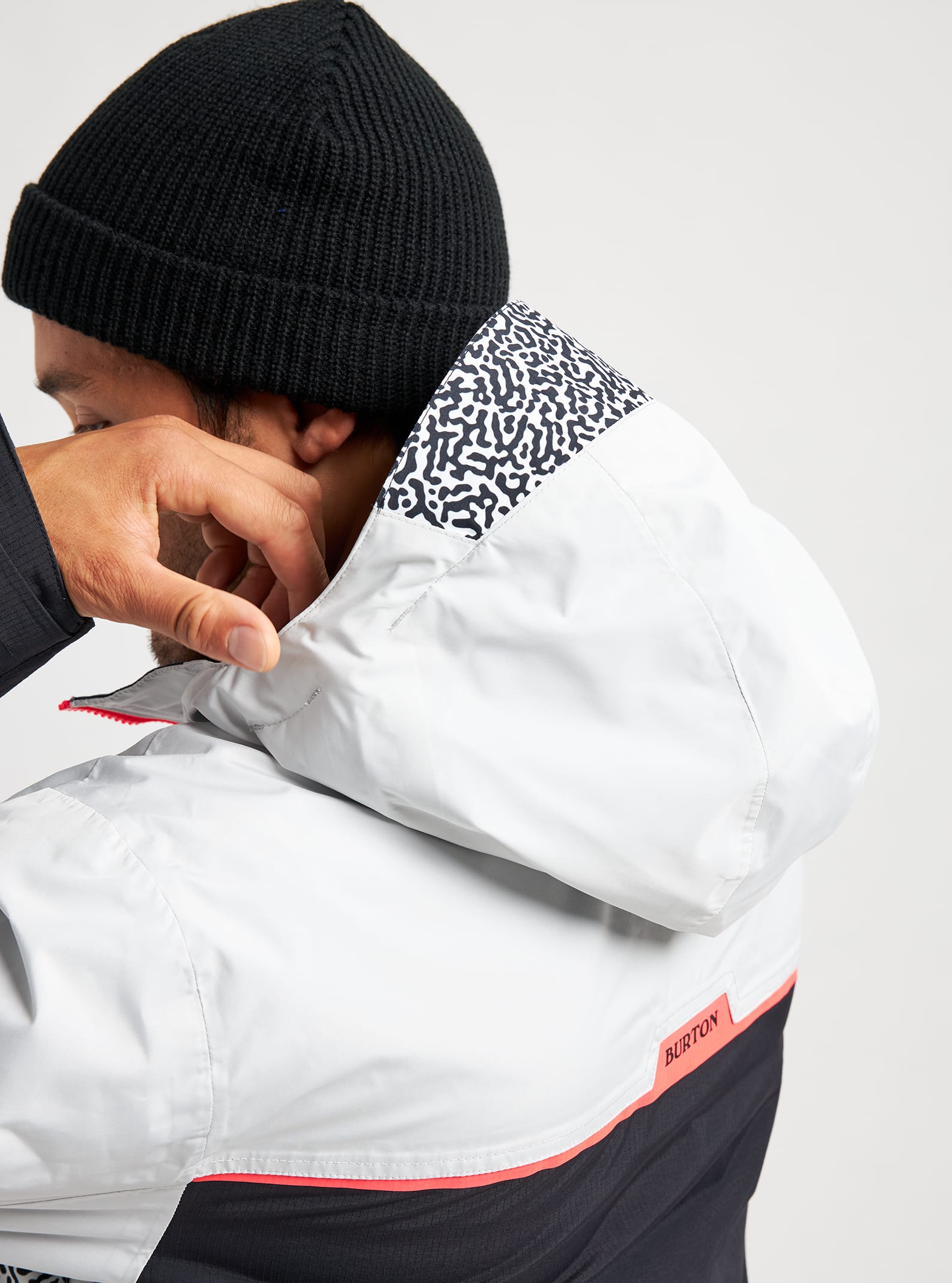 Burton Frostner Jacket 2022 Lunar gray / pj print / true black