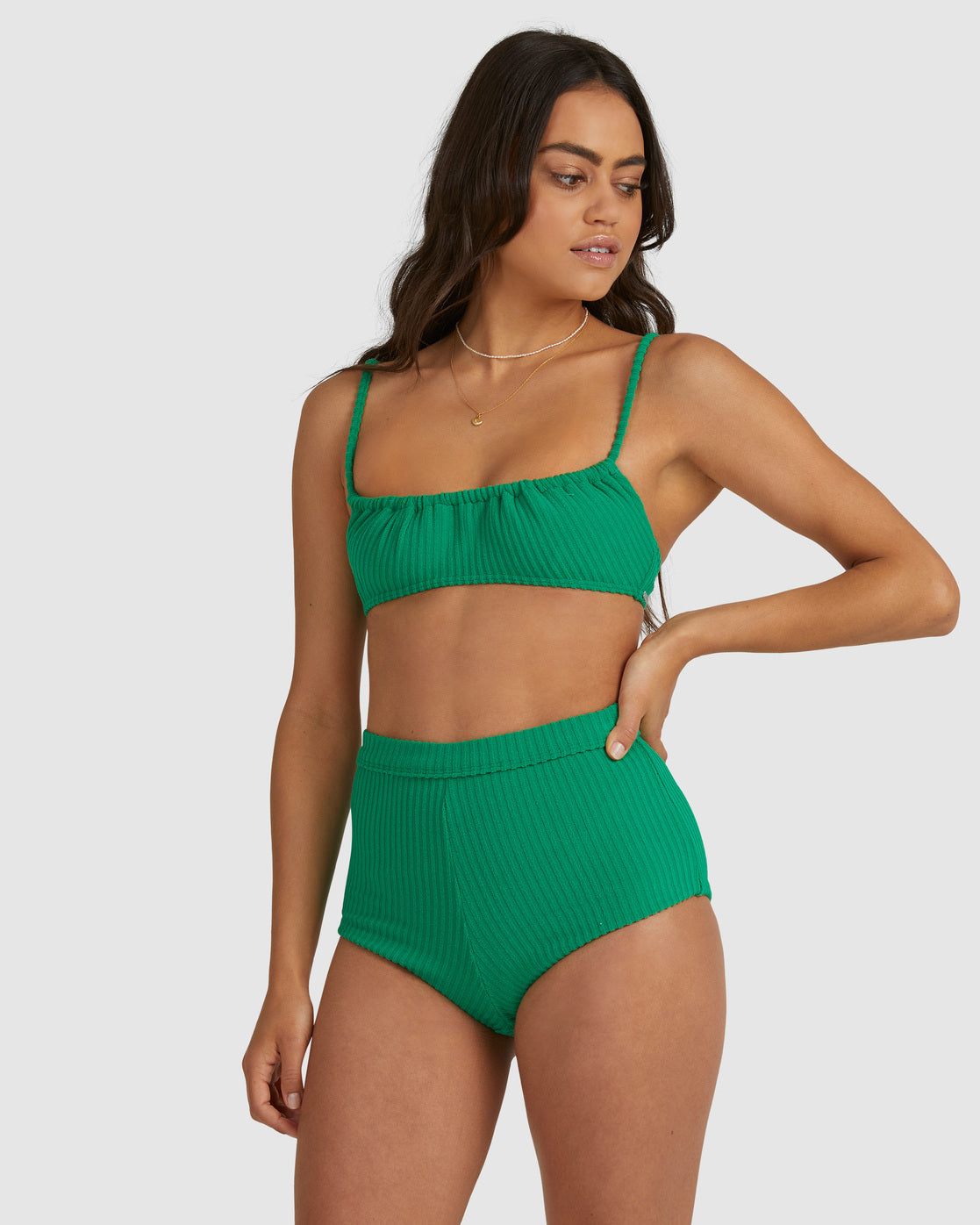 Terry Rib Mila Bralette Bikini Top