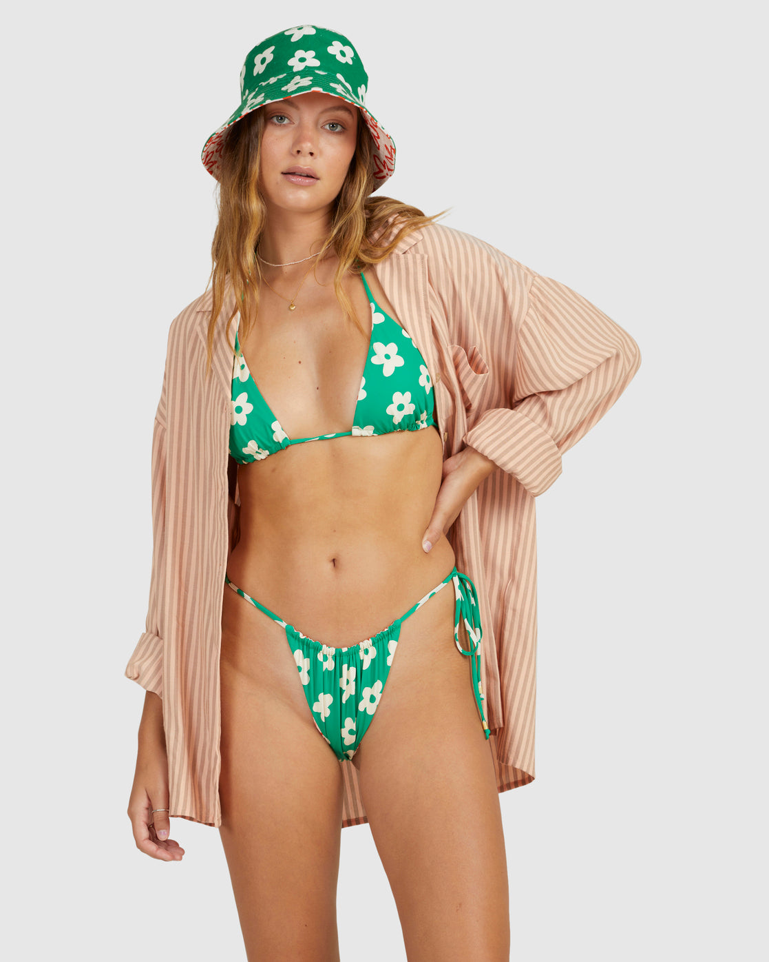 Summer Tides Button Thru Shirt Cover Up