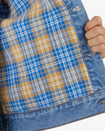 Rvca Vintage Lined Denim Jacket