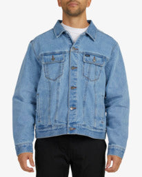 Rvca Vintage Lined Denim Jacket