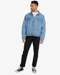 Rvca Vintage Lined Denim Jacket