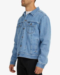 Rvca Vintage Lined Denim Jacket