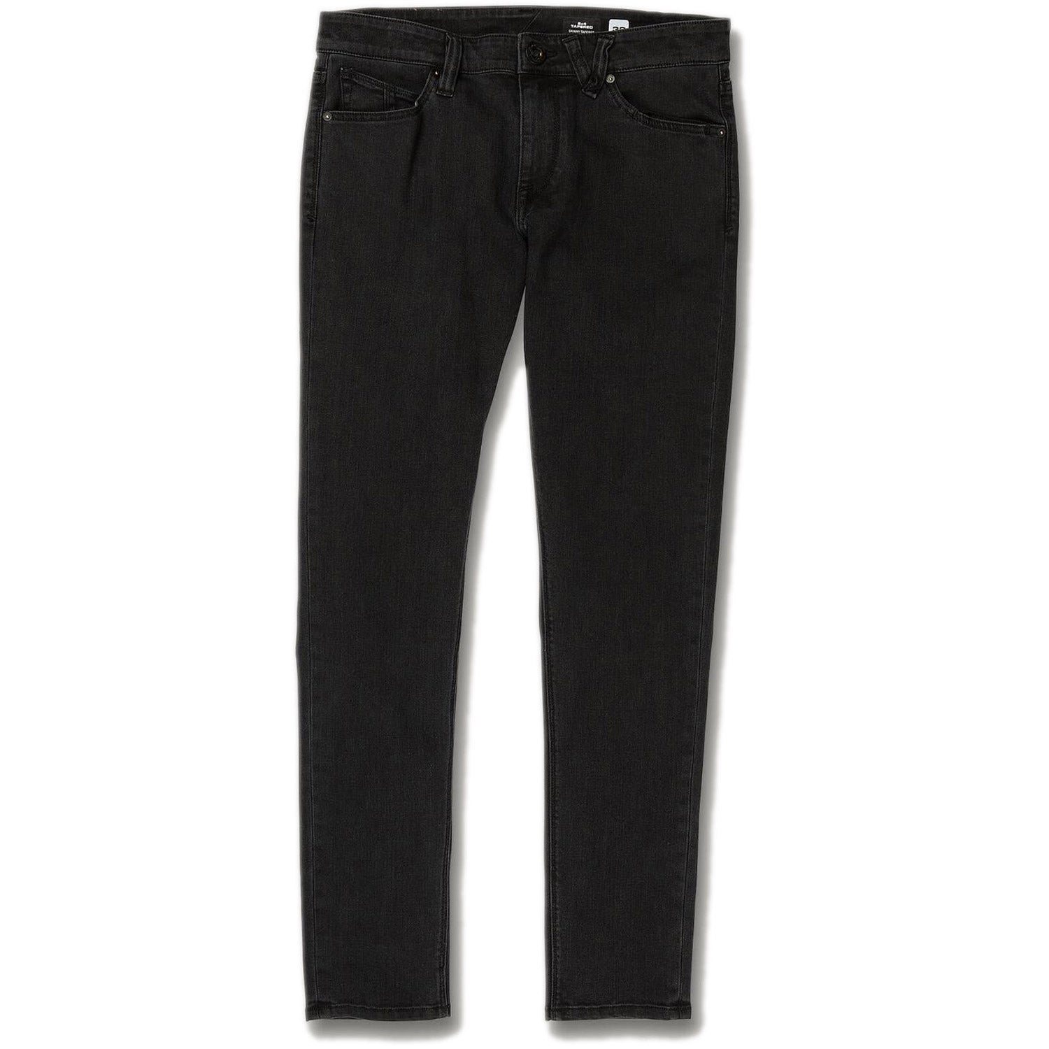 Volcom 2X4 Tapered Skinny Fit Jeans Ink Black