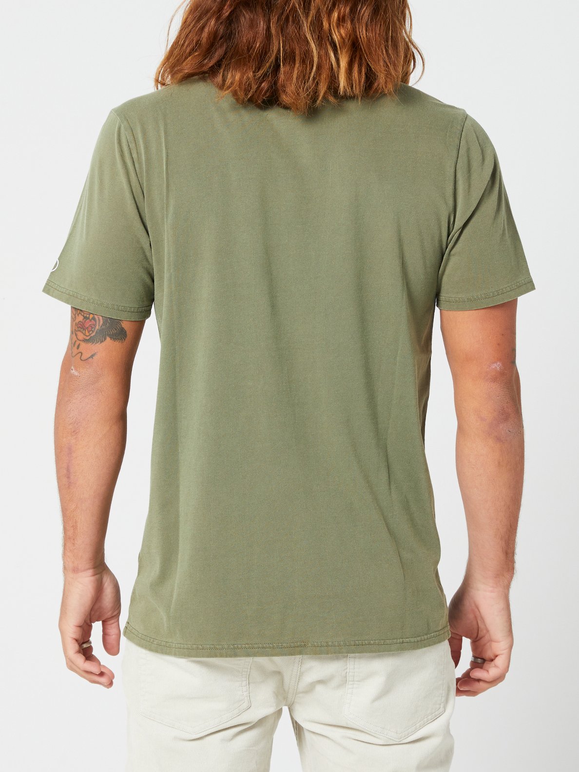 Volcom Aus Wash Short Sleeve Tee - Seedy Yellow Army green combo