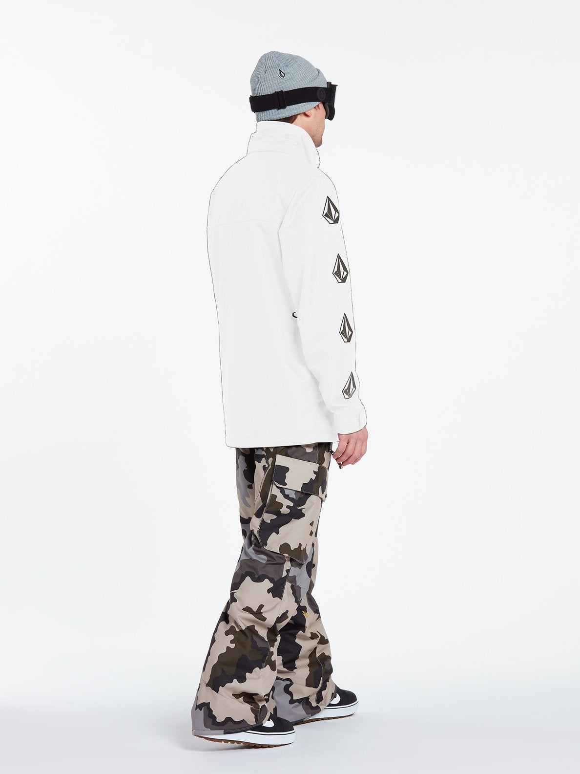 Volcom Mens Deadly Stones Jacket - White White