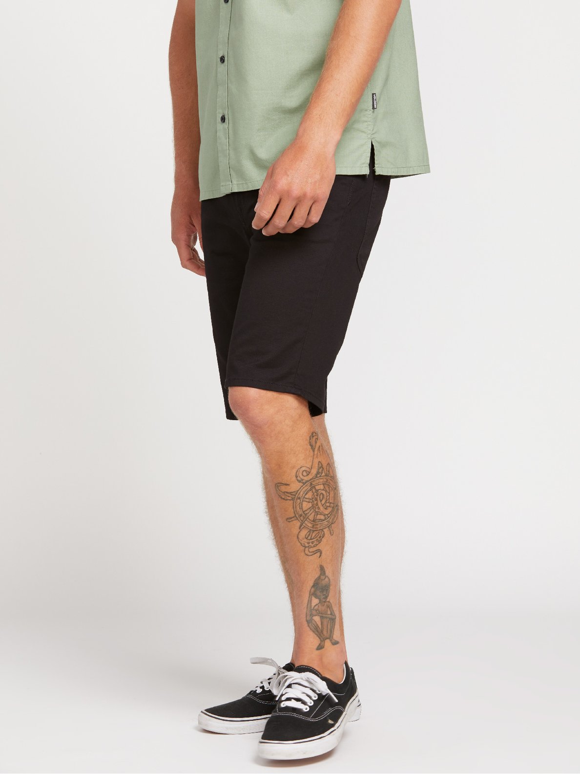 Volcom Solver Lite 5 Pocket Shorts - Black Black