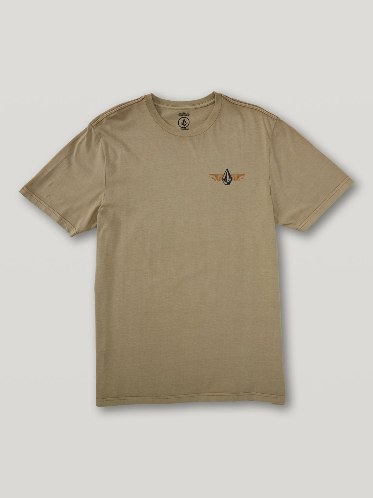 Volcom Stone Ray Short Sleeve Tee - Dark Khaki Dark khaki