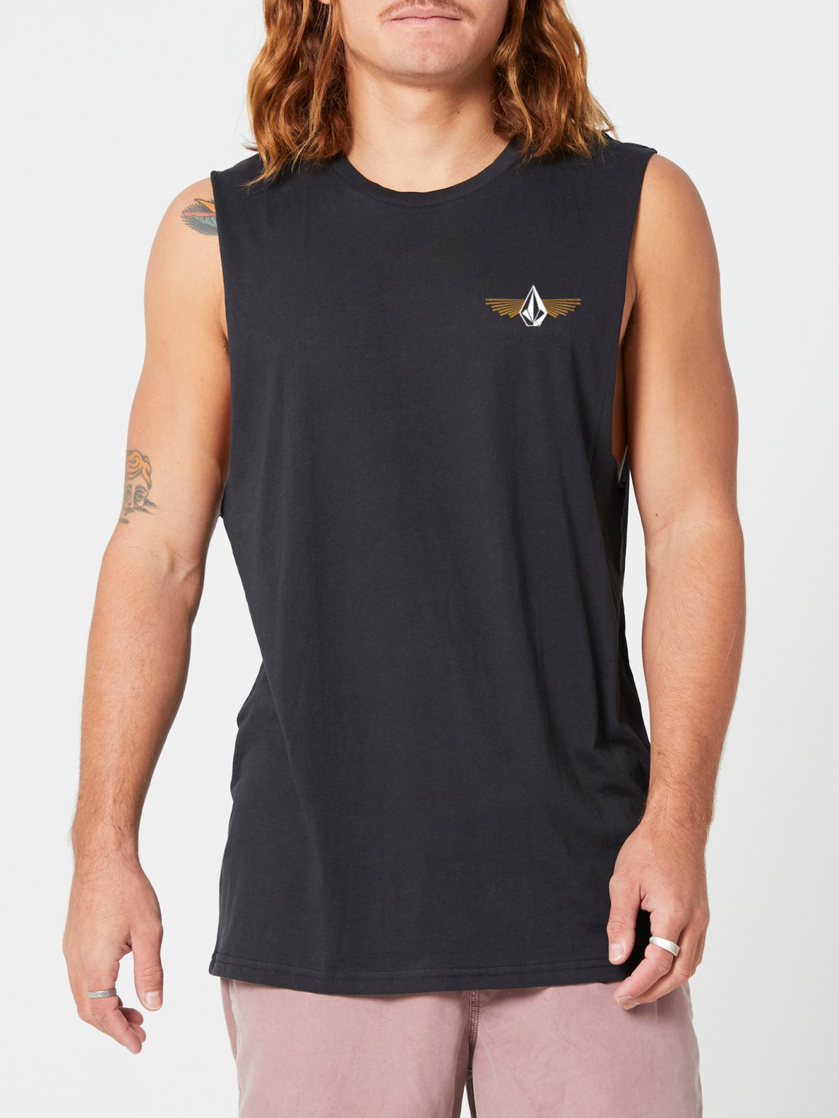 Volcom Stone Ray Muscle Top - Black Black