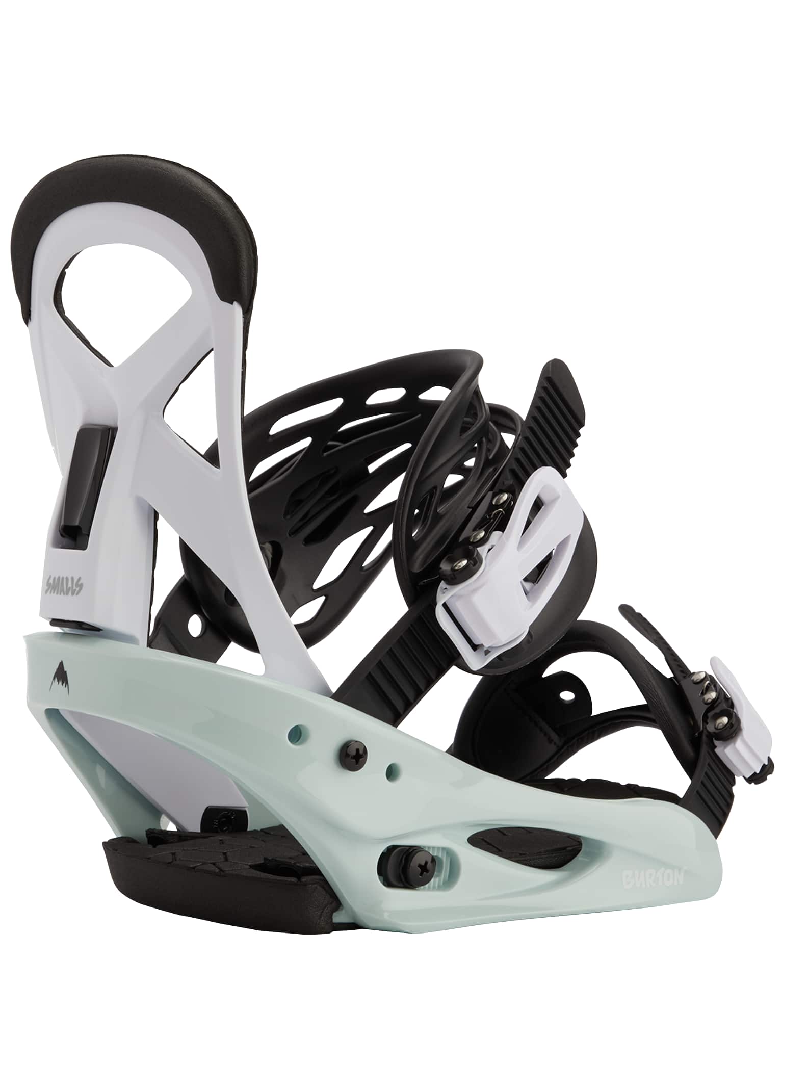 Burton Kids' Burton Smalls Re:Flex Snowboard Bindings Neo-Mint/White