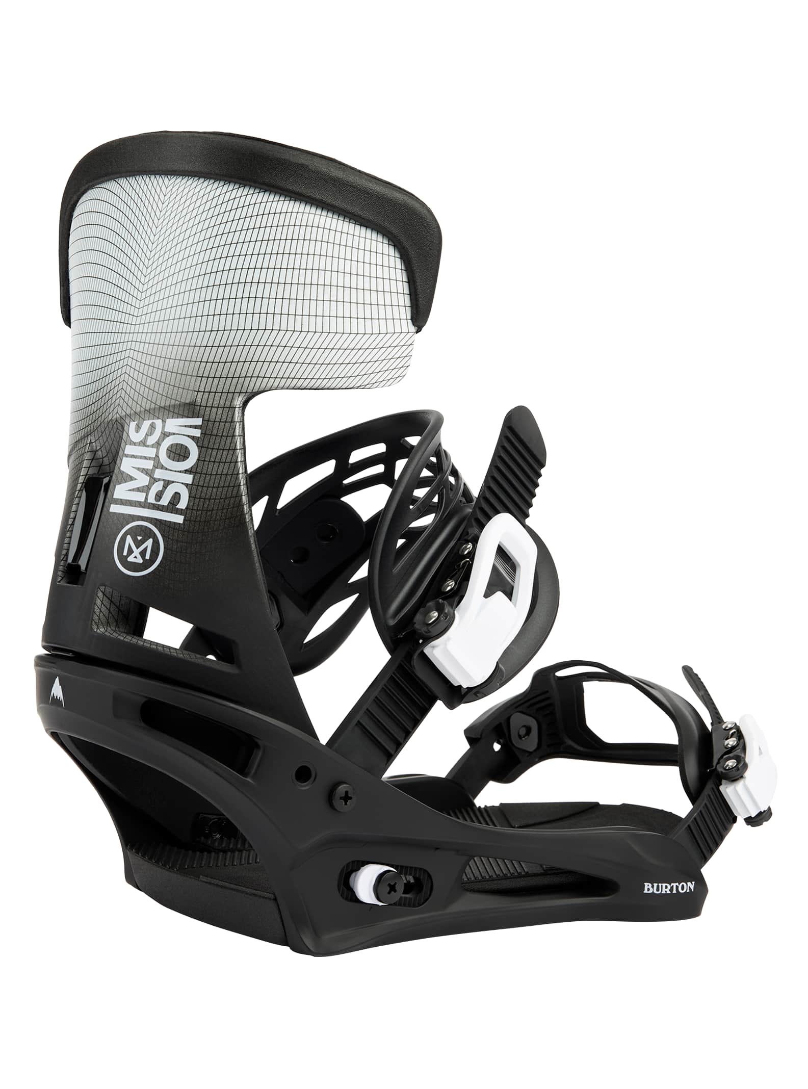 Burton Mission Re:Flex Snowboard Binding 2022 Black / white wing