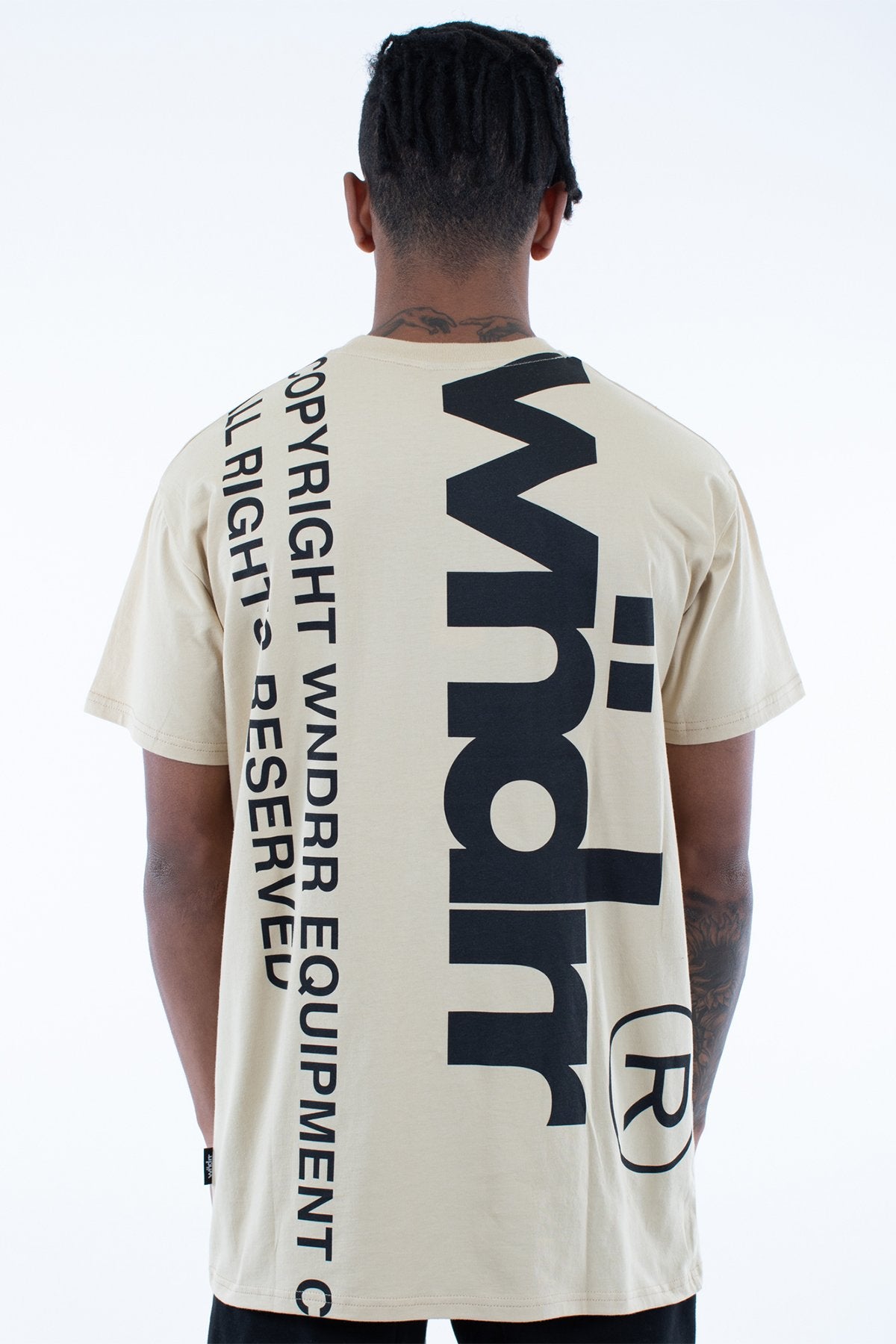 WNDRR OFFSET CUSTOM FIT TEE Tan