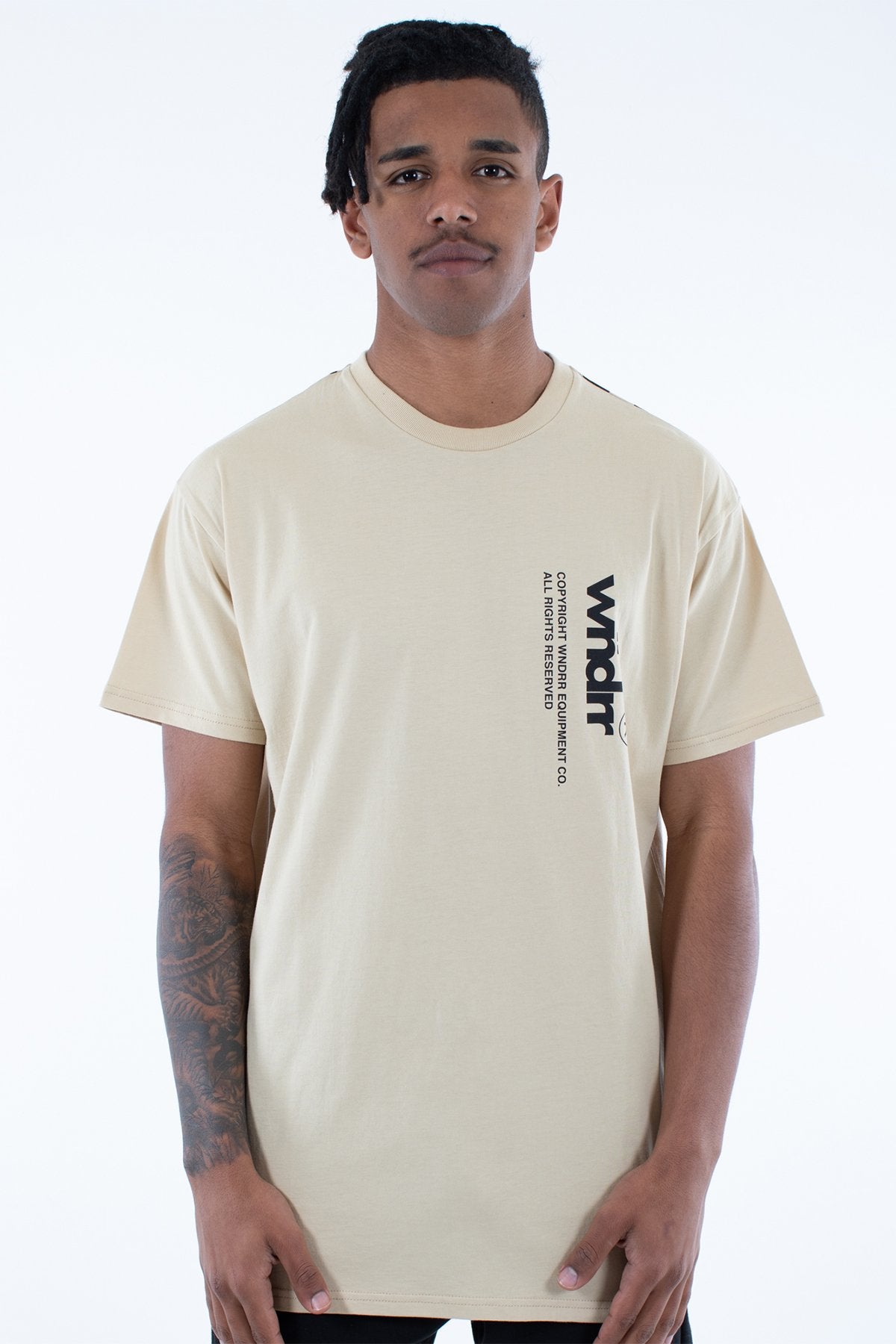 WNDRR OFFSET CUSTOM FIT TEE Tan