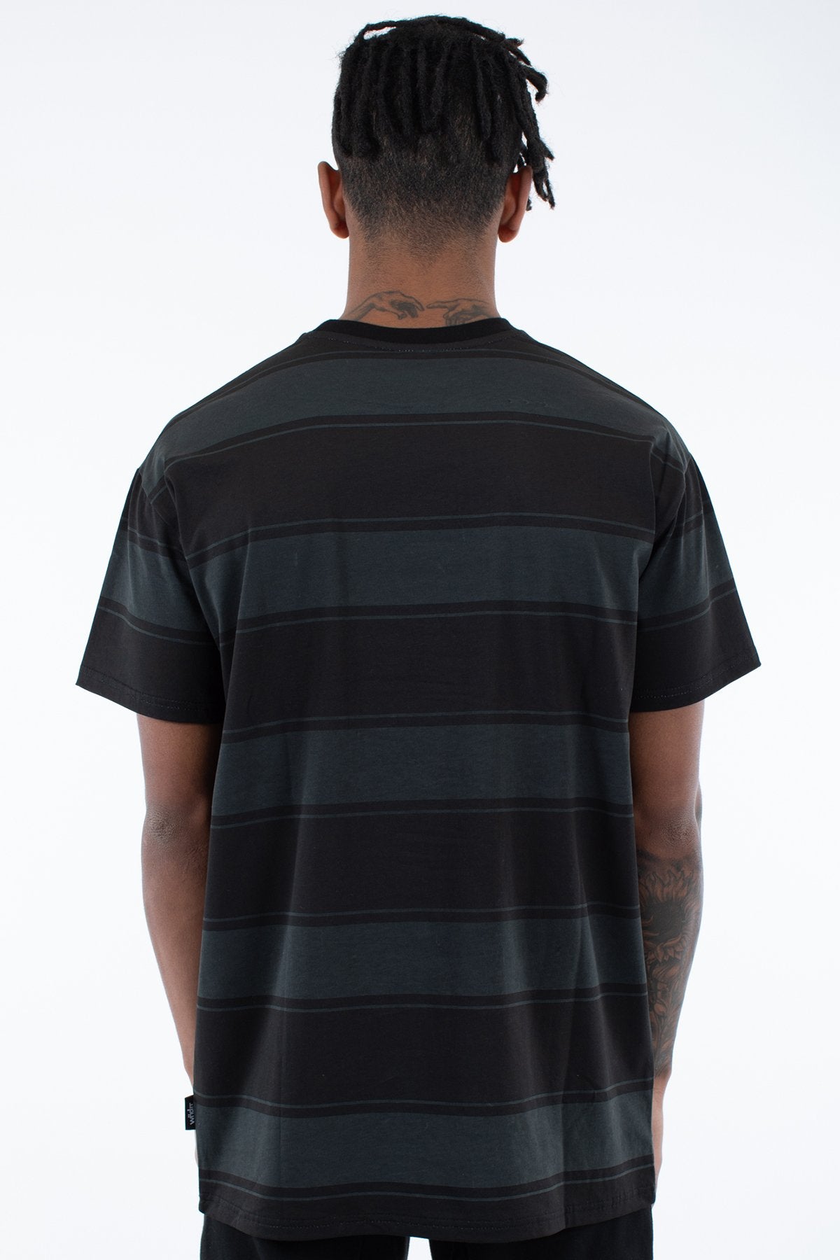 WNDRR OUTFIELD STRIPE TEE Black
