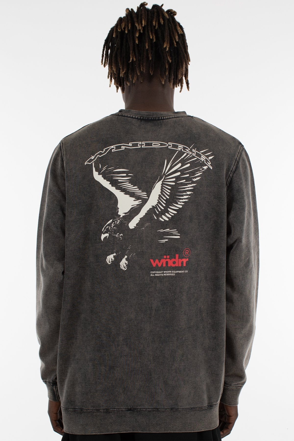 WNDRR RANGER CREW SWEAT Washed black