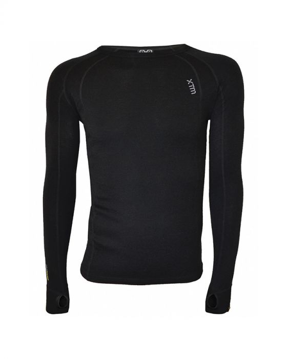 XTM MENS MERINO WOOL THERMAL TOP Black