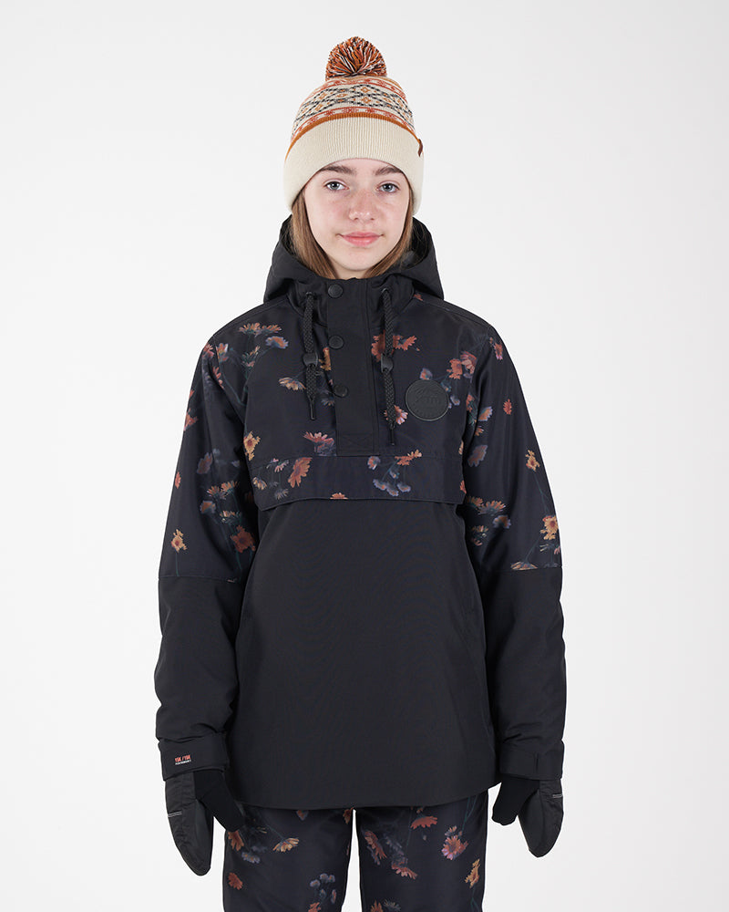 XTM Riley Youth Anorak Snow Jacket Floral