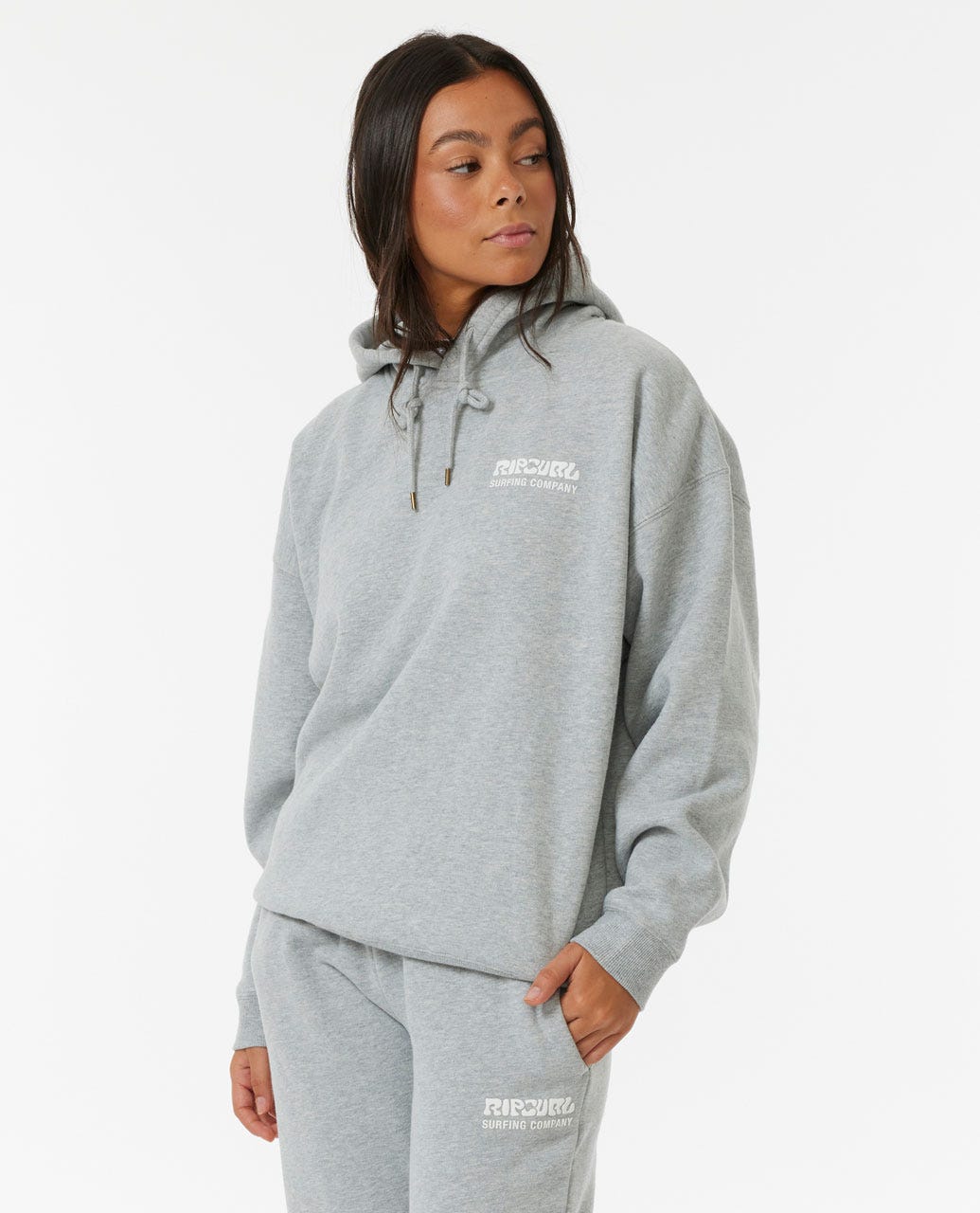 Rip Curl Surf Puff Heritage Hood Mid Grey